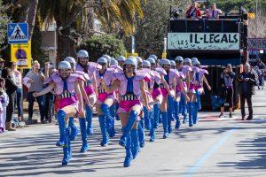 carnival parade in a small town Palamos, in Catalonia, in Spain