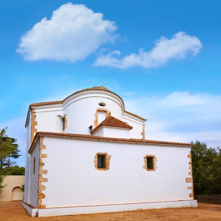 Santa Cristina Ermita hermitage in Lloret de Mar at Costa Brava of Catalonia Spain